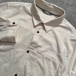 QOR Shirt Mens XXL Polygiene Tech Gorpcore Outdoor Travel Odor Free Technology